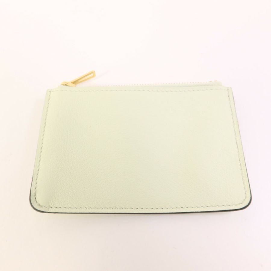 HERMES Evercolor皮革Roulis Slim金扣手拿包Gold-8