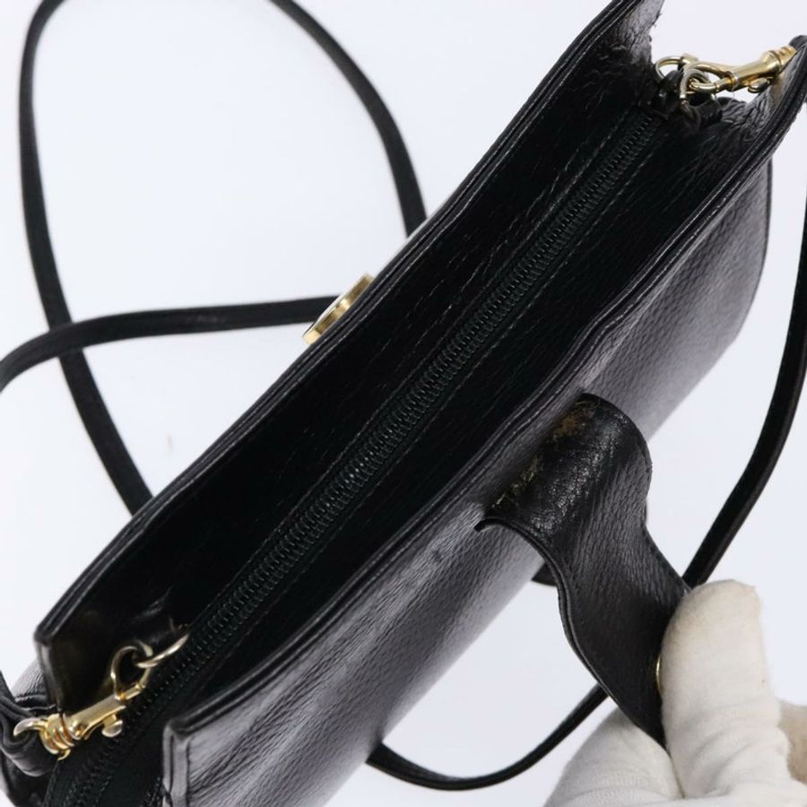 【日本直送】BALLY 肩背包 皮革 黑色 金色 正品 BA4279-17