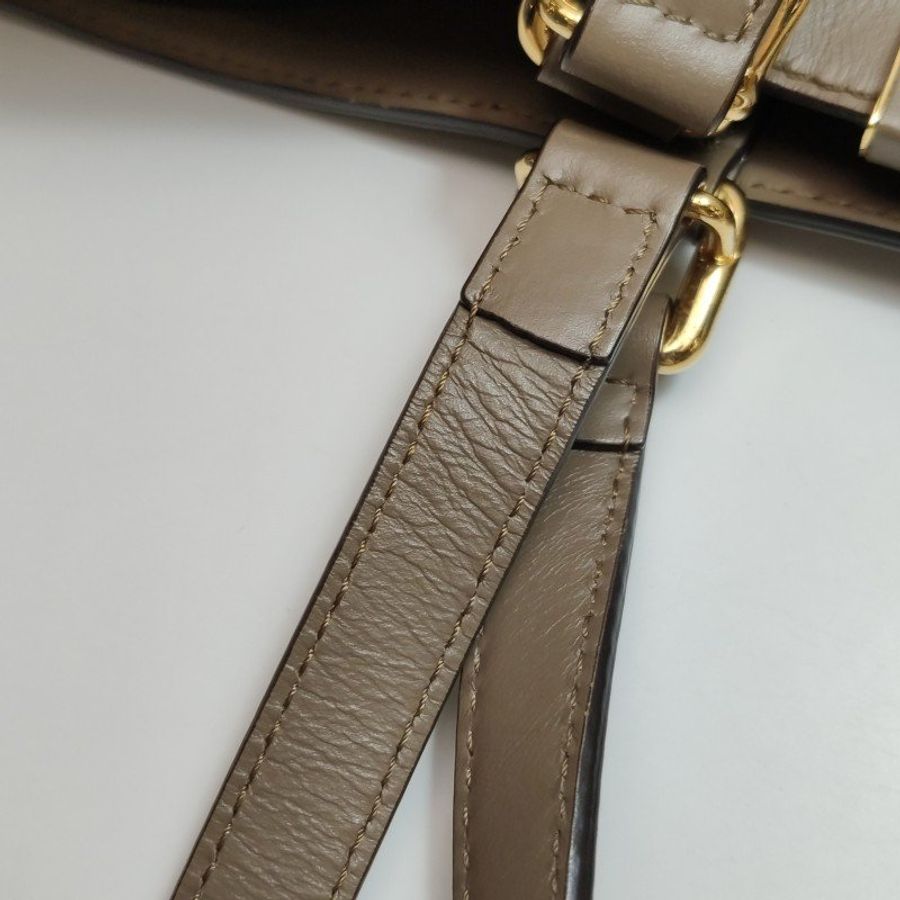 Fendi X-Tote 中號 牛皮 帆布 FF 浮凸 圖案 刺繡 單肩包-18