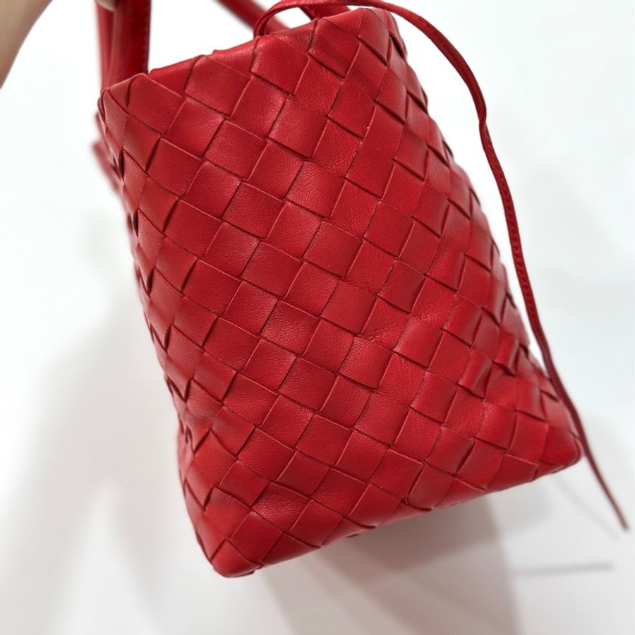 Bottega Veneta BV Medium Campana 紅色 托特包 購物包 肩背包 手提包 側背包-5