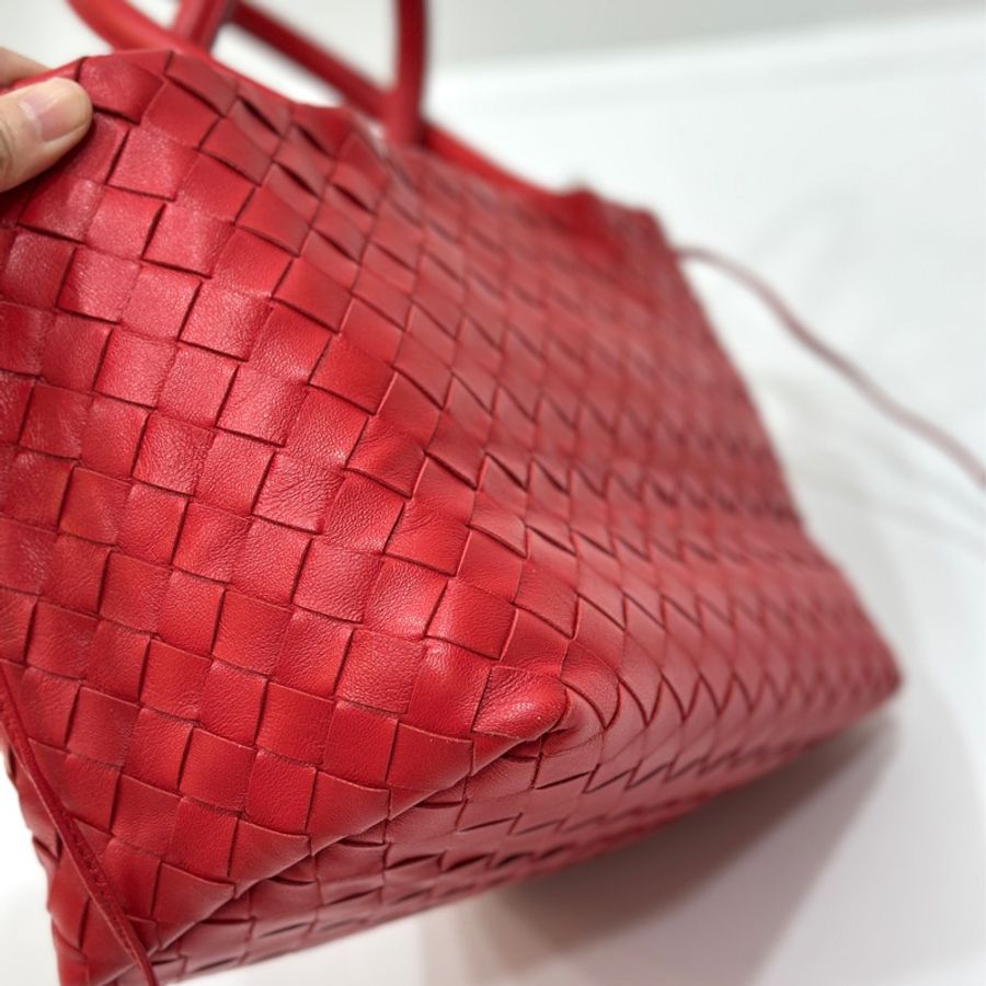 Bottega Veneta BV Medium Campana 紅色 托特包 購物包 肩背包 手提包 側背包-9