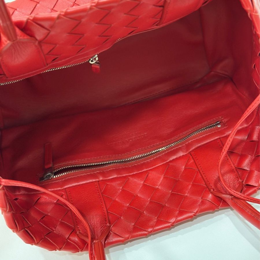 Bottega Veneta BV Medium Campana 紅色 托特包 購物包 肩背包 手提包 側背包-14