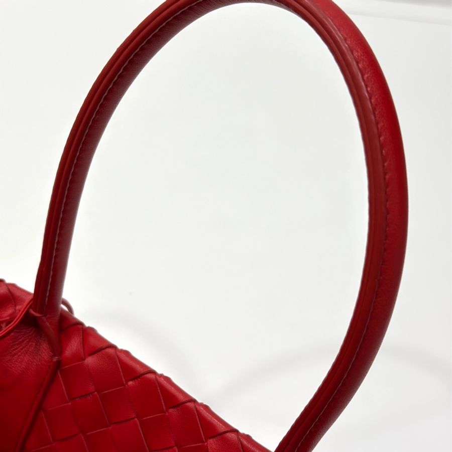 Bottega Veneta BV Medium Campana 紅色 托特包 購物包 肩背包 手提包 側背包-24