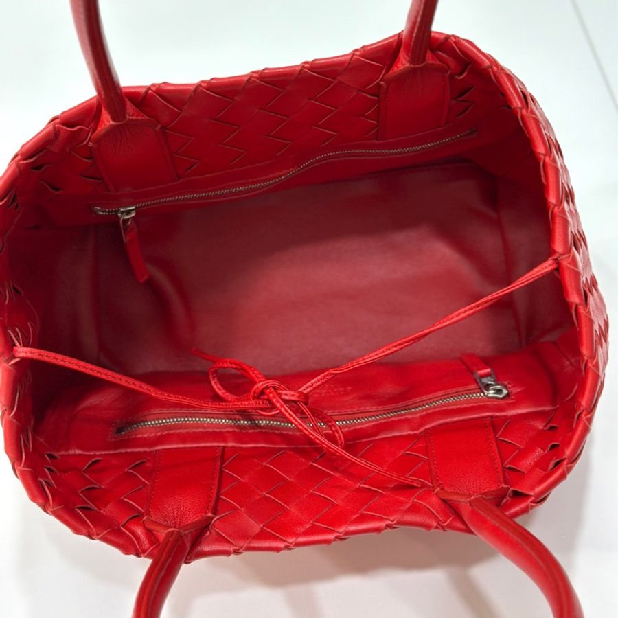 Bottega Veneta BV Medium Campana 紅色 托特包 購物包 肩背包 手提包 側背包-26