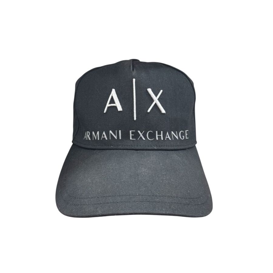 Armani 英文字母 黑色棒球帽-0