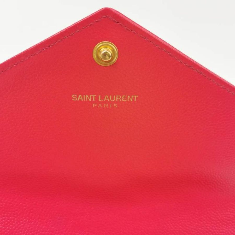 Saint Laurent Cassandre 大號 牛皮 純色 YSL標誌 手拿包-6