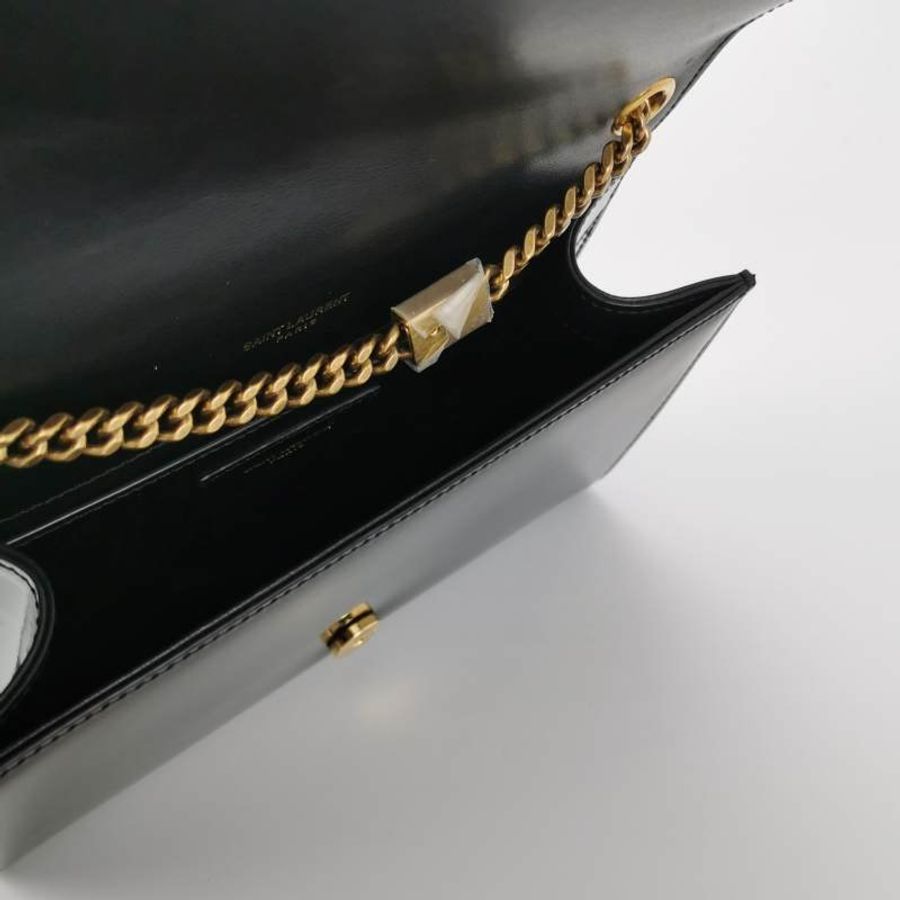 Saint Laurent Kate 凱特包 小號 羊皮 漆皮 拼色 YSL標誌 單肩包-6