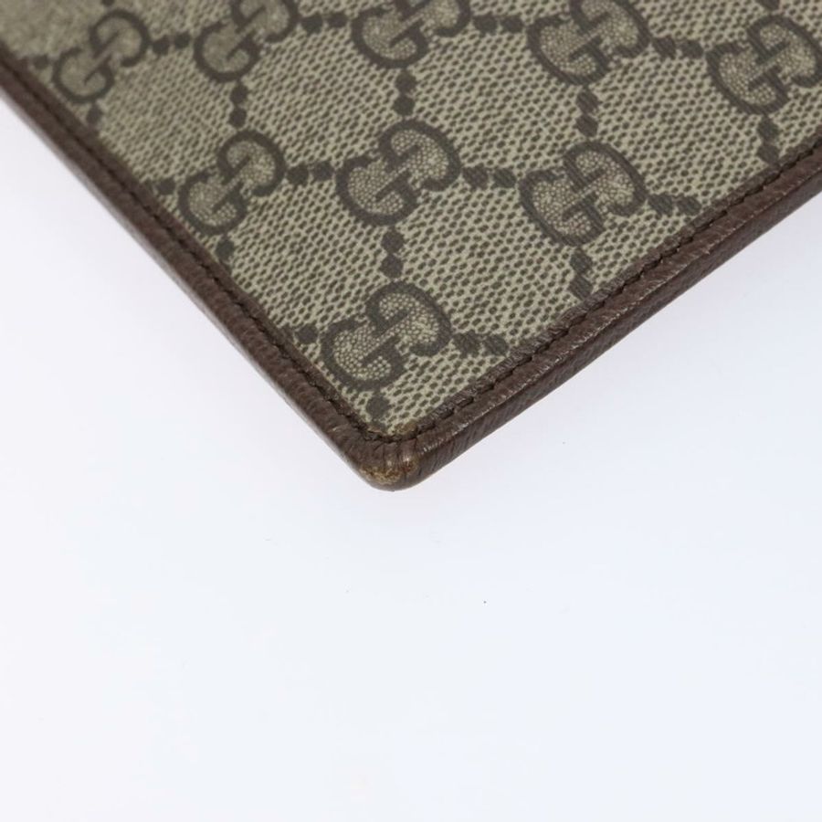 【日本直送】GUCCI GG Supreme Web Sherry Line 手拿包 PVC 米色 金色 688378 正品 136081-15