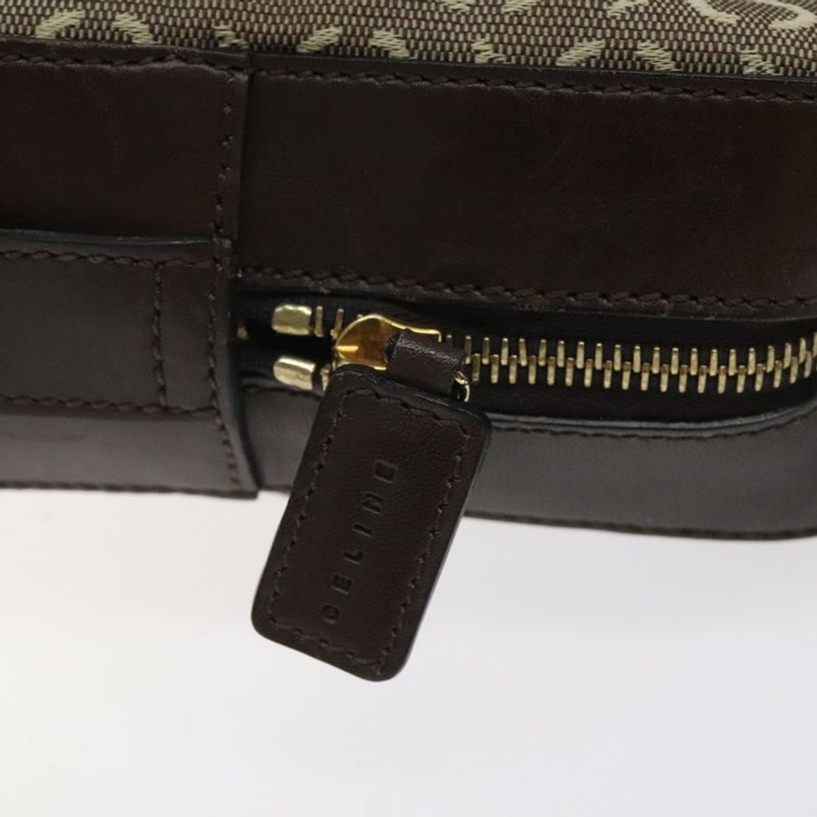 【日本直送】CELINE C Macadam 帆布手袋 棕色金色 正品 122971-12