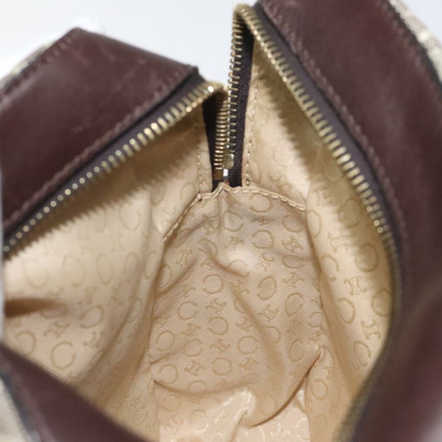 【日本直送】CELINE C Macadam 帆布手袋 棕色金色 正品 122971-16