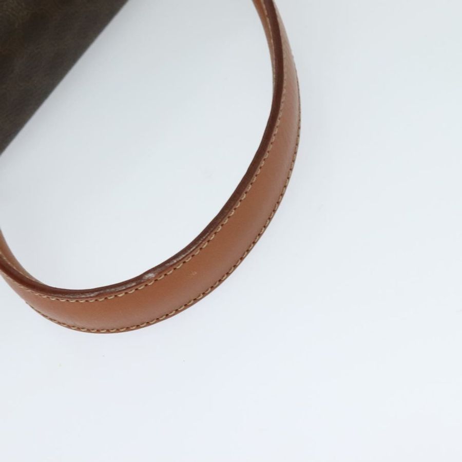 【日本直送】CELINE Macadam帆布手提包 PVC皮革 棕色 金色 正品 128609-6