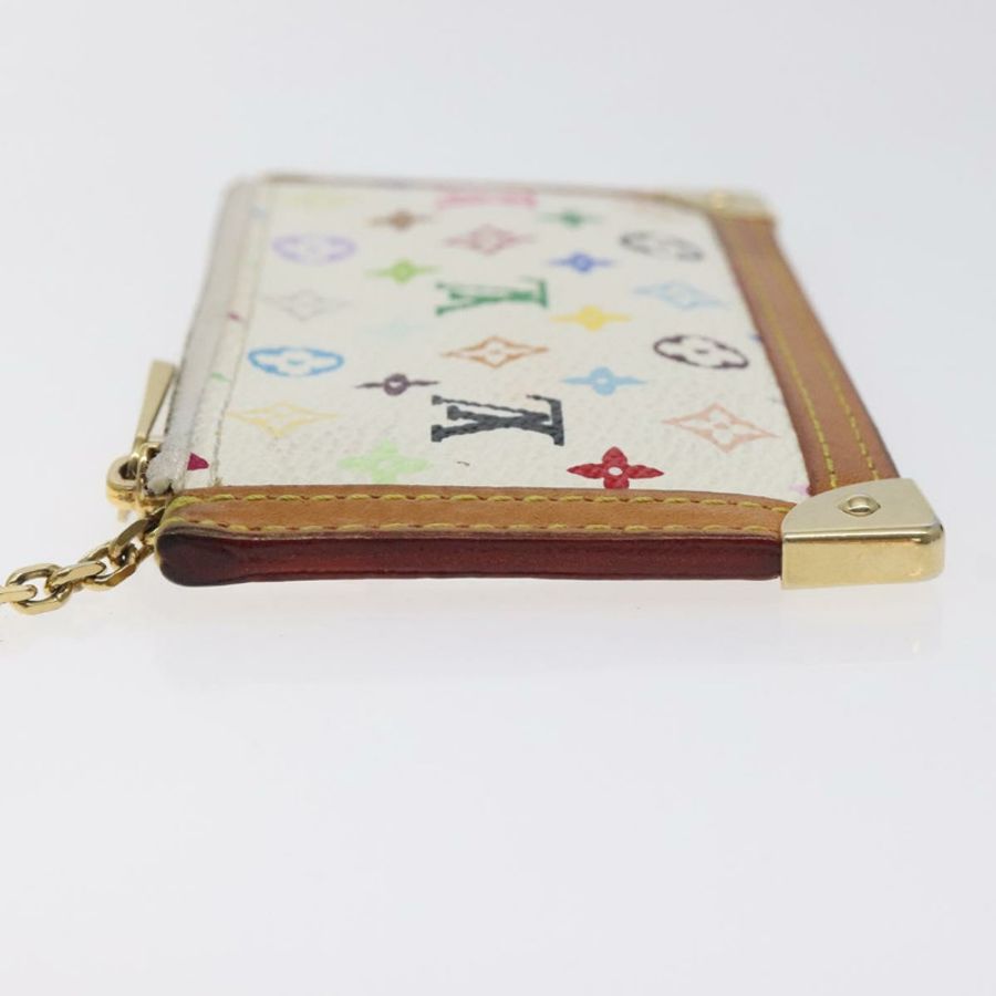 【日本直送】路易威登 Monogram Multicolor Pochette Cles 手拿包 白色 M92655 正品 130593-3