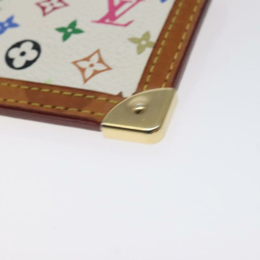【日本直送】路易威登 Monogram Multicolor Pochette Cles 手拿包 白色 M92655 正品 130593-6