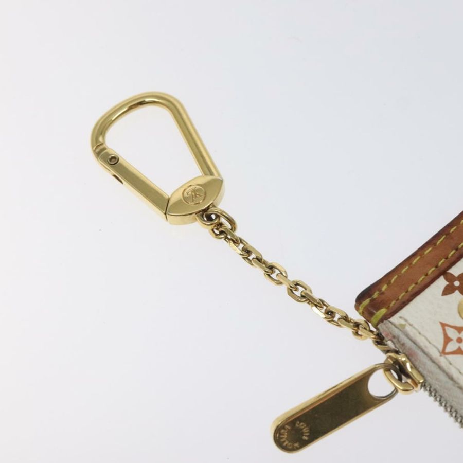 【日本直送】路易威登 Monogram Multicolor Pochette Cles 手拿包 白色 M92655 正品 130593-8