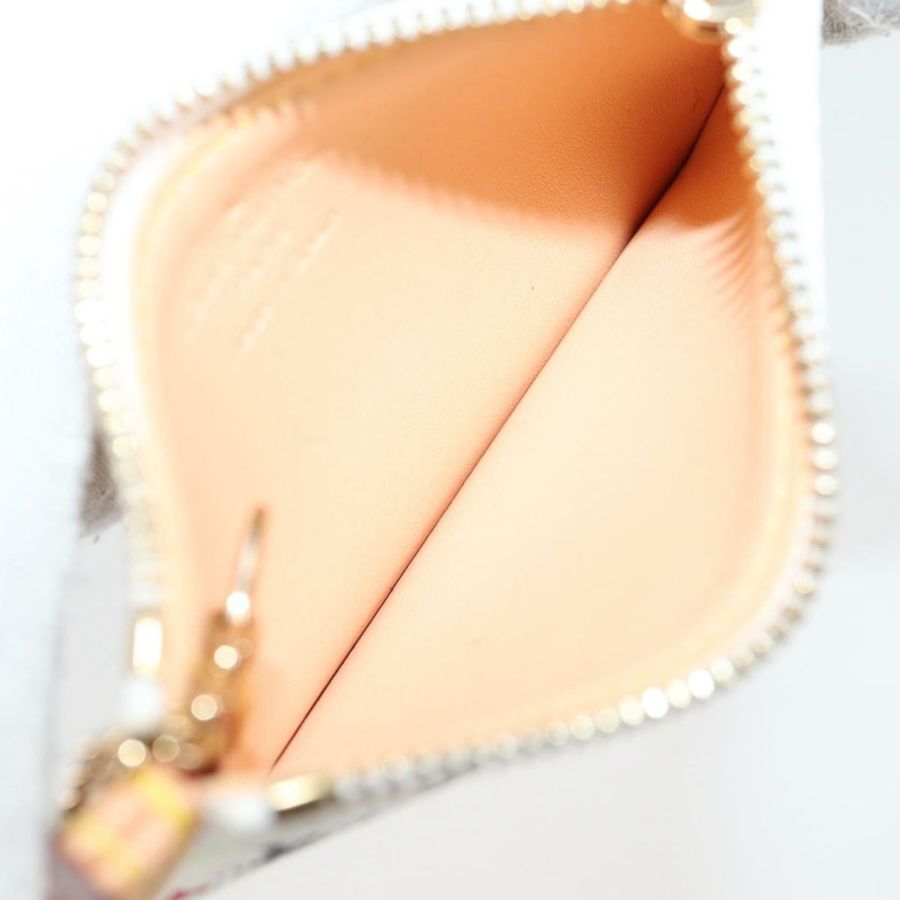 【日本直送】路易威登 (LOUIS VUITTON) 多色 Pochette Cles 零錢包 白色 M92655 LV 正品 131840V-10