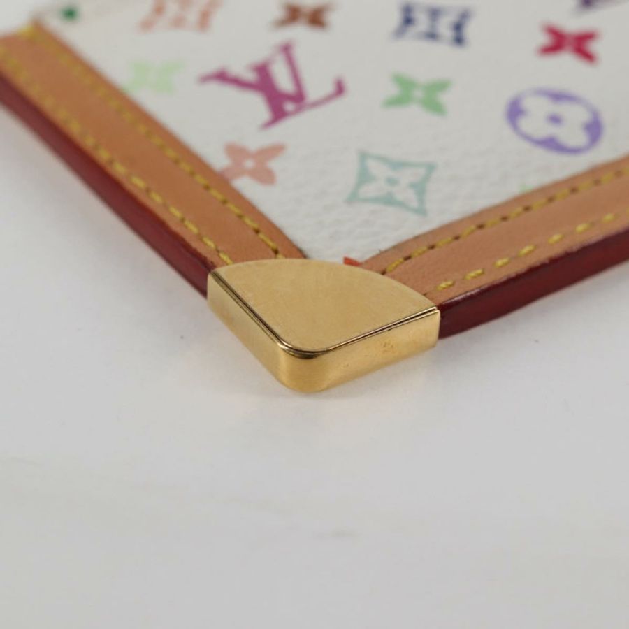 【日本直送】路易威登 (LOUIS VUITTON) 多色 Pochette Cles 零錢包 白色 M92655 LV 正品 131840V-14