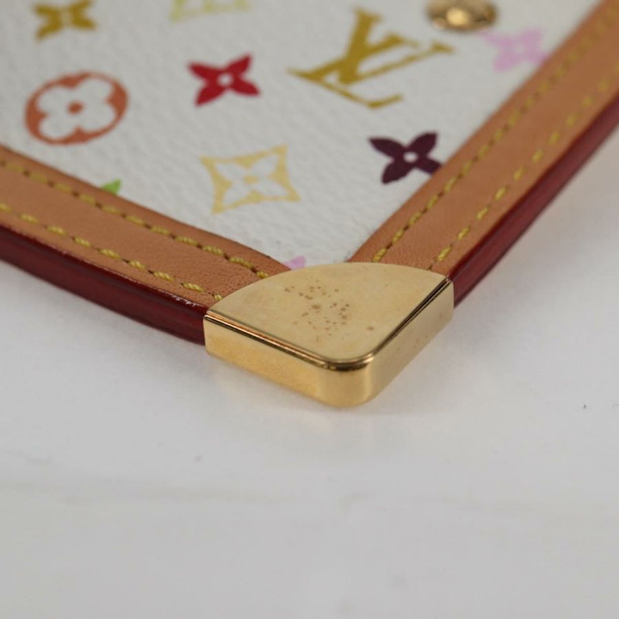 【日本直送】路易威登 (LOUIS VUITTON) 多色 Pochette Cles 零錢包 白色 M92655 LV 正品 131840V-15