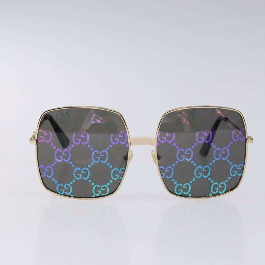 【日本直送】GUCCI GG 太陽眼鏡 塑膠 金色 127736M 正品 127736M-12