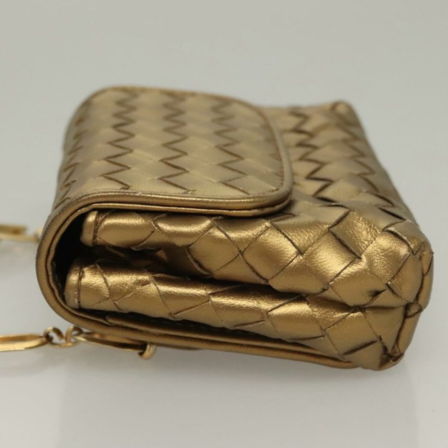 【日本直送】BOTTEGA VENETA INTRECCIATO 單肩包皮革金色正品 133586-3