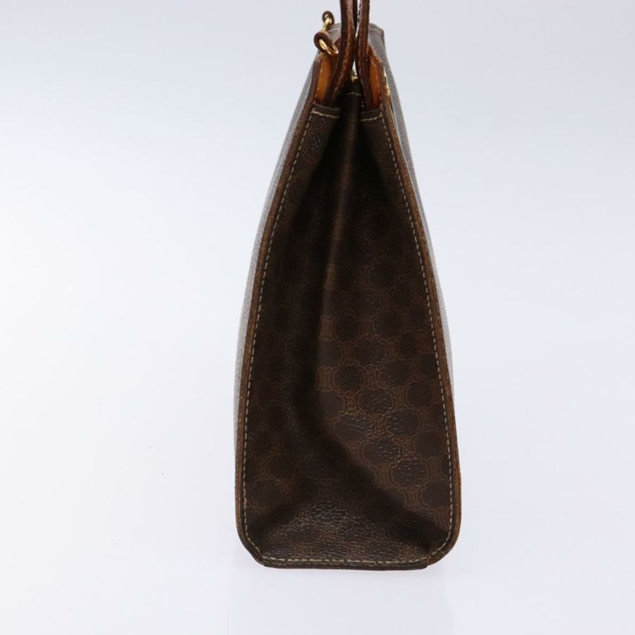 【日本直送】CELINE Macadam帆布手提包 PVC皮革 棕色 金色 正品 134810-3