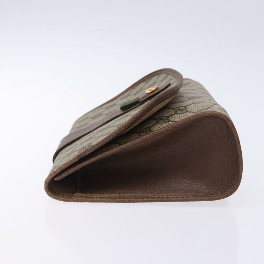 【日本直送】GUCCI GG Supreme Web Sherry Line 手提包 PVC 米色 金色 156 01 030 正品 133748-3