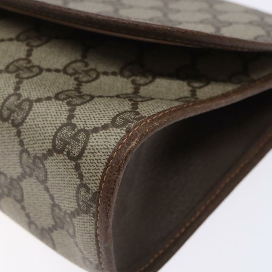 【日本直送】GUCCI GG Supreme Web Sherry Line 手提包 PVC 米色 金色 156 01 030 正品 133748-6