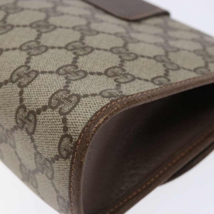 【日本直送】GUCCI GG Supreme Web Sherry Line 手提包 PVC 米色 金色 156 01 030 正品 133748-14