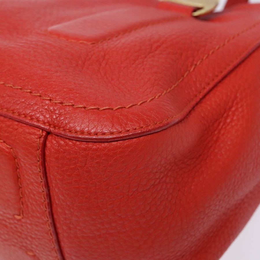 【日本直送】Salvatore Ferragamo Vala 手提包 皮革 紅色 金色 正品 133749-8