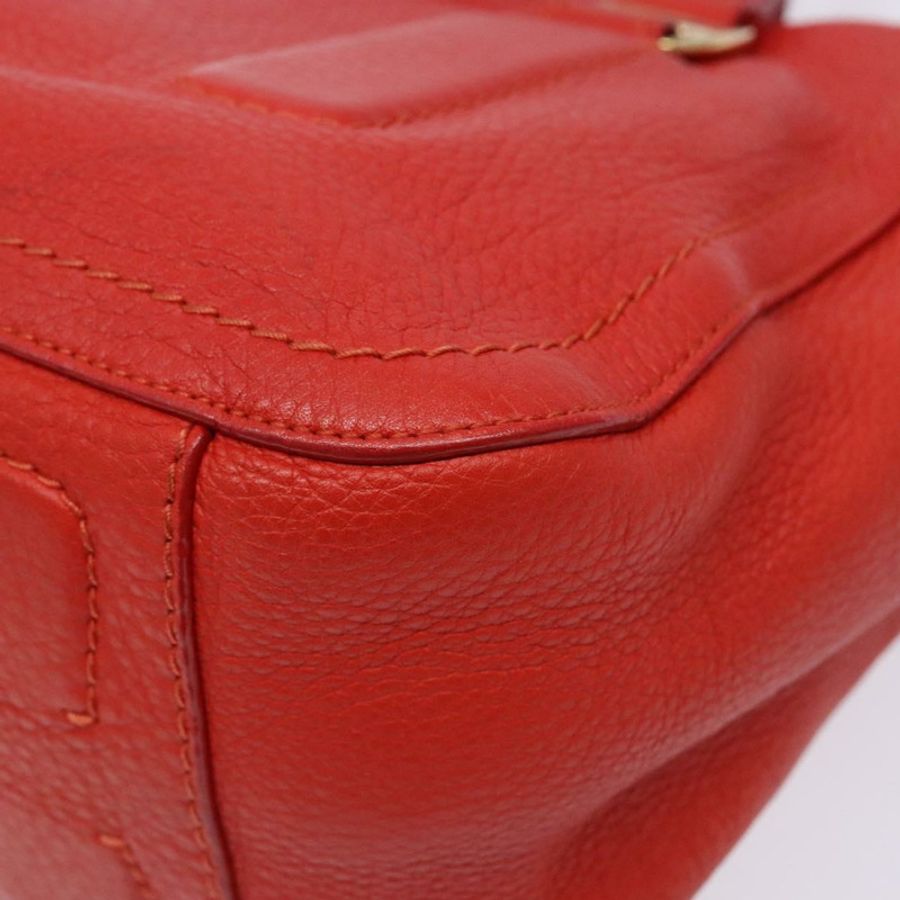 【日本直送】Salvatore Ferragamo Vala 手提包 皮革 紅色 金色 正品 133749-14