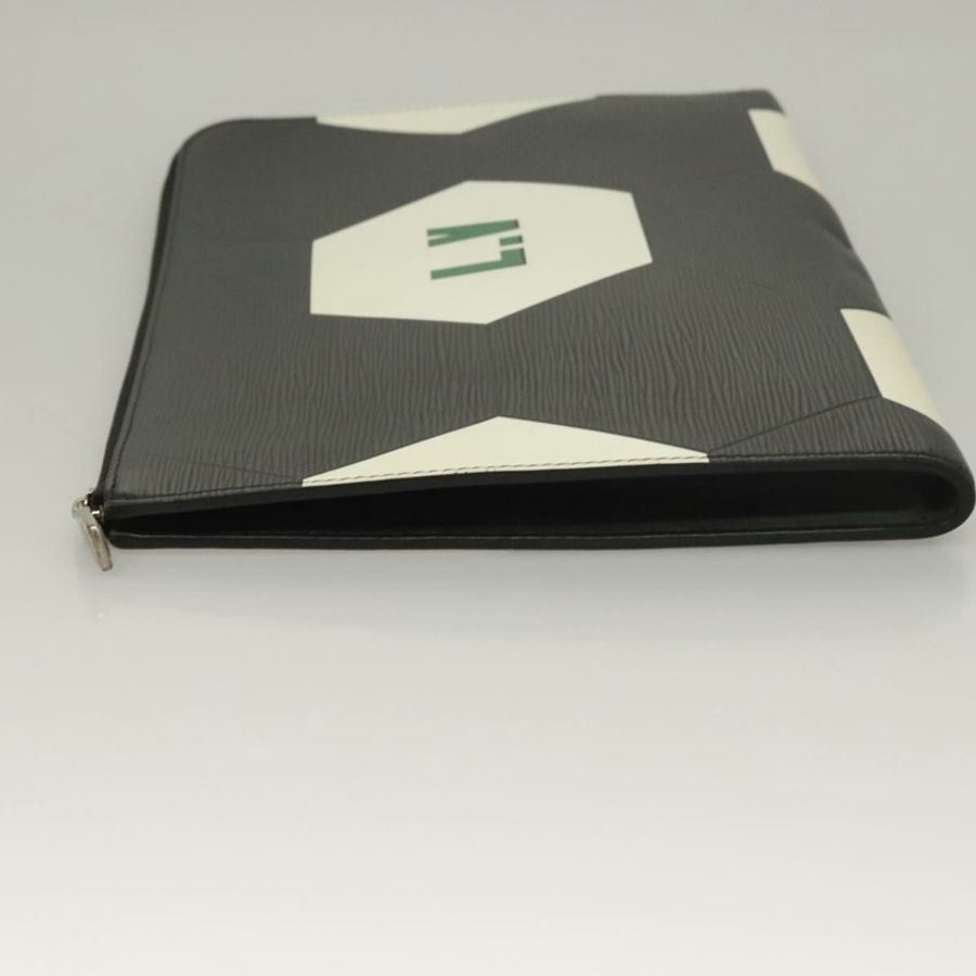 【日本直送】路易威登 Epi Pochette Jules GM 手拿包 黑色 白色 M63295 LV 正品 133695-3