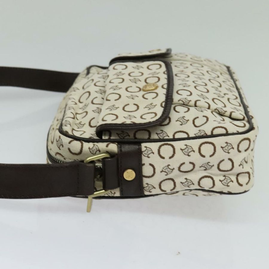 【日本直送】CELINE C Macadam 帆布肩背包 白色 正品 135554-2