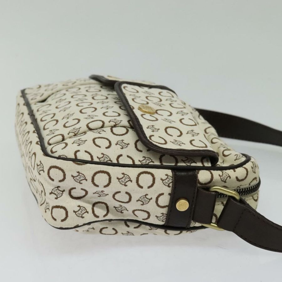 【日本直送】CELINE C Macadam 帆布肩背包 白色 正品 135554-3