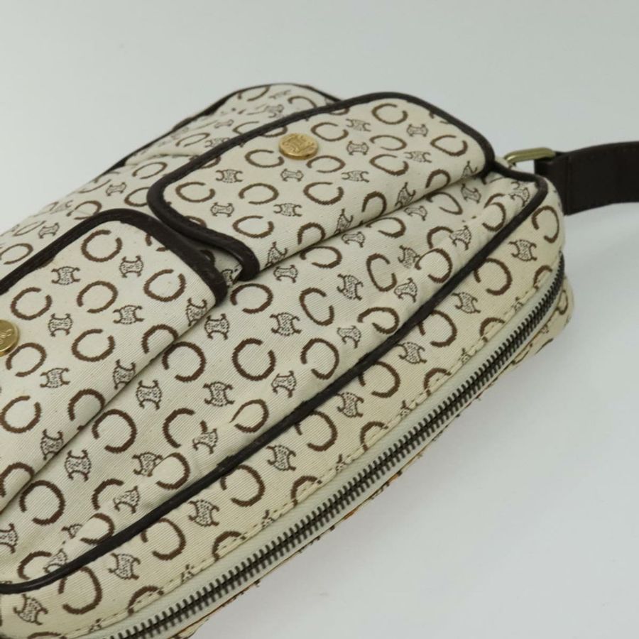 【日本直送】CELINE C Macadam 帆布肩背包 白色 正品 135554-5