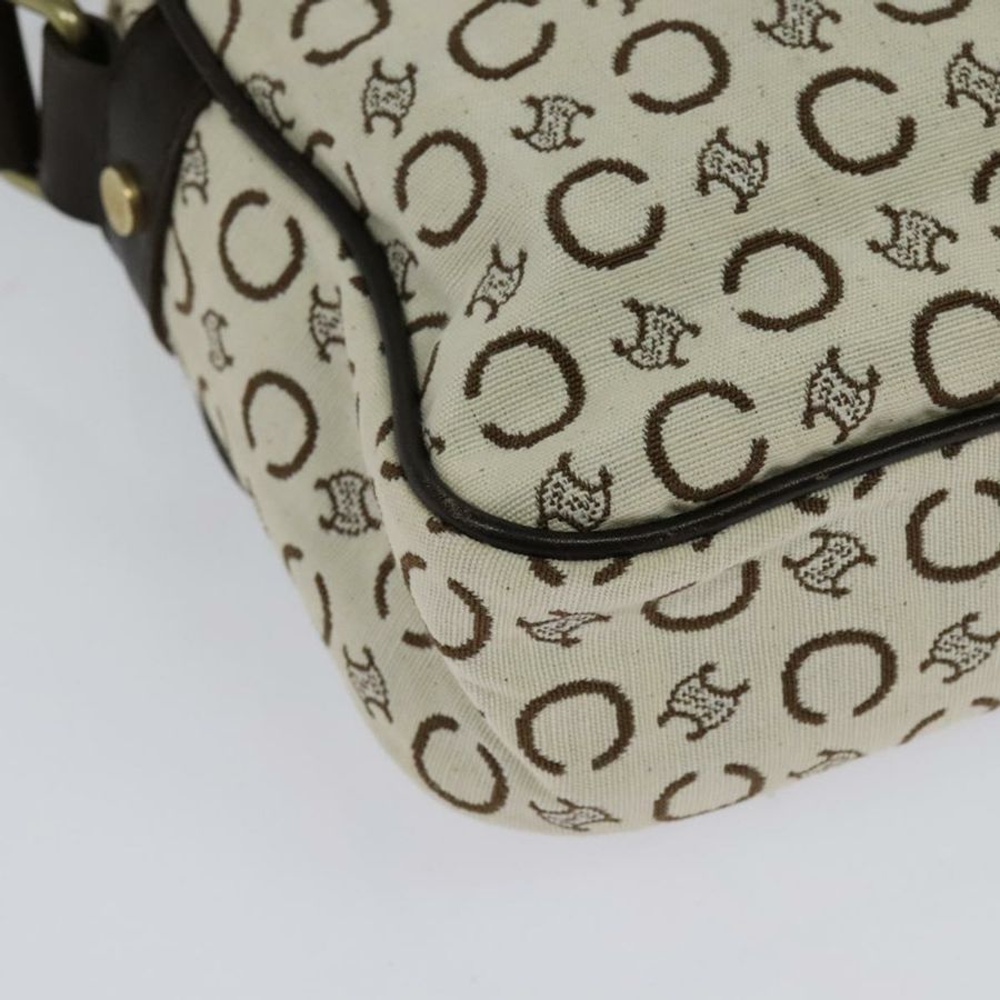 【日本直送】CELINE C Macadam 帆布肩背包 白色 正品 135554-14