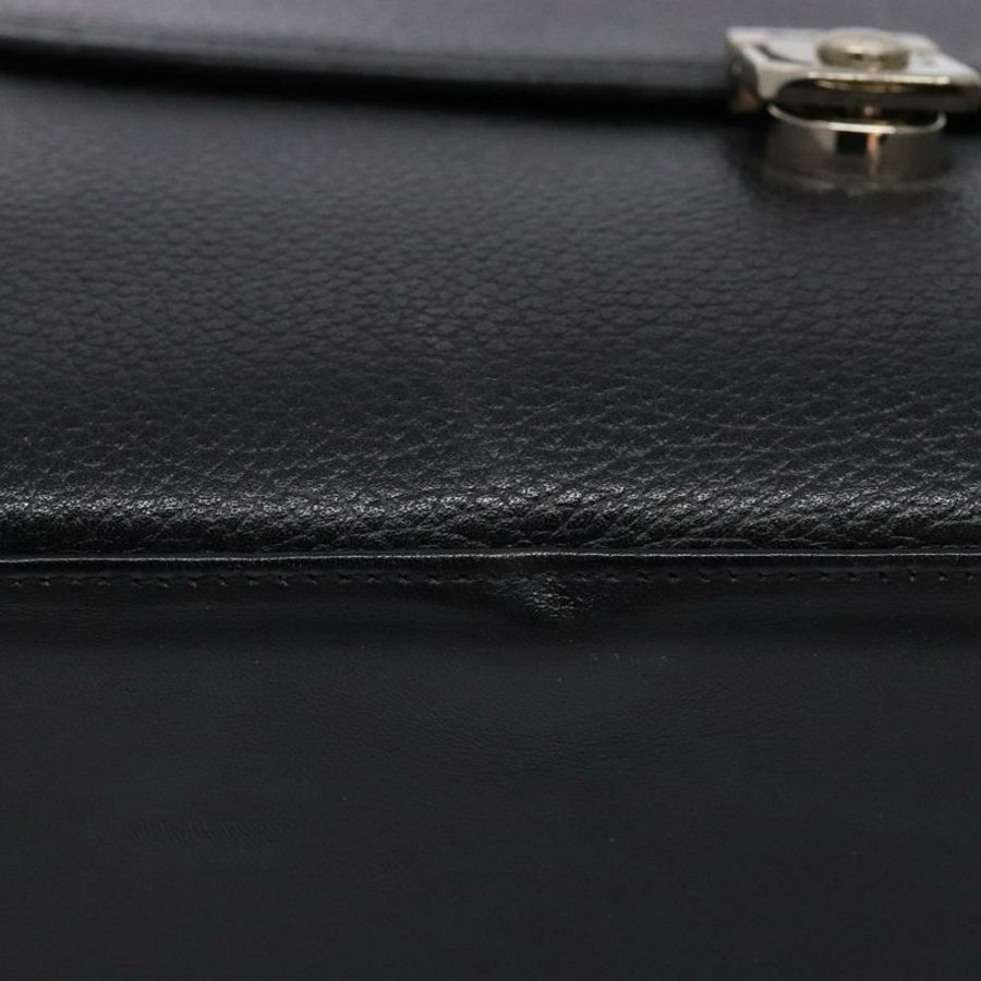 【日本直送】Burberrys 手提包 皮革 黑色 金色 正品 134000-10