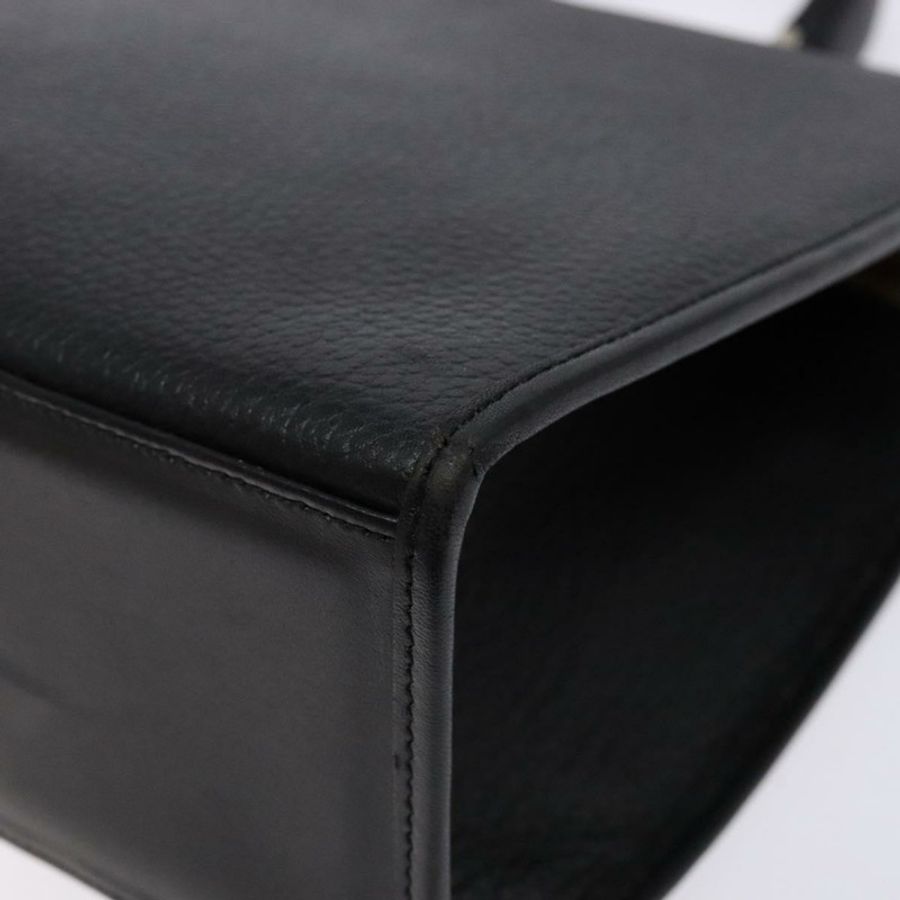 【日本直送】Burberrys 手提包 皮革 黑色 金色 正品 134000-14