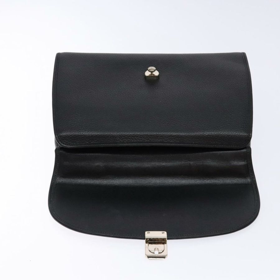 【日本直送】Burberrys 手提包 皮革 黑色 金色 正品 134000-16