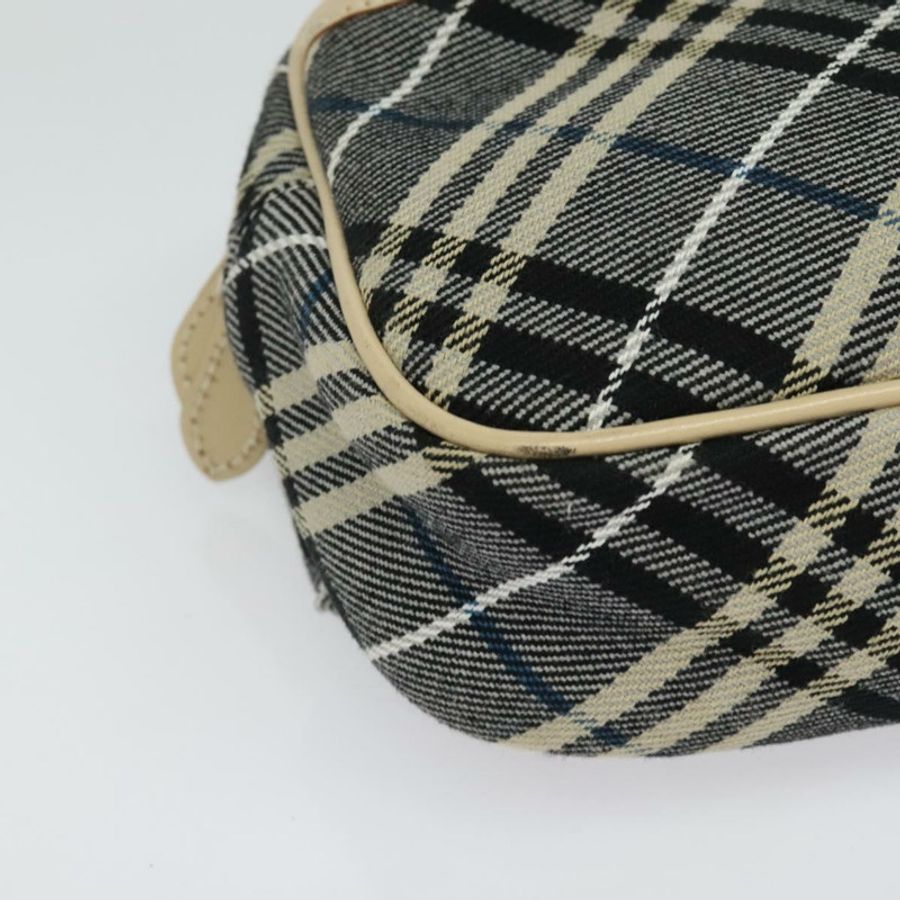 【日本直送】BURBERRY Nova Check Blue Label 腰包 帆布 藍色 銀色 正品 133875-13