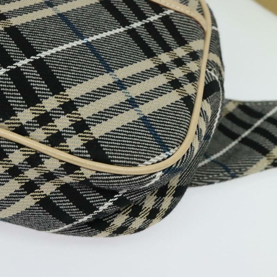 【日本直送】BURBERRY Nova Check Blue Label 腰包 帆布 藍色 銀色 正品 133875-14