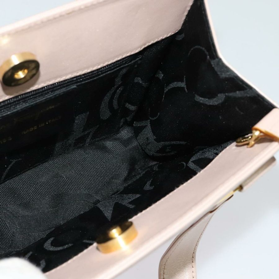 【日本直送】Salvatore Ferragamo Vala 手提包 皮革 兩用 粉金配色 正品 136148-18