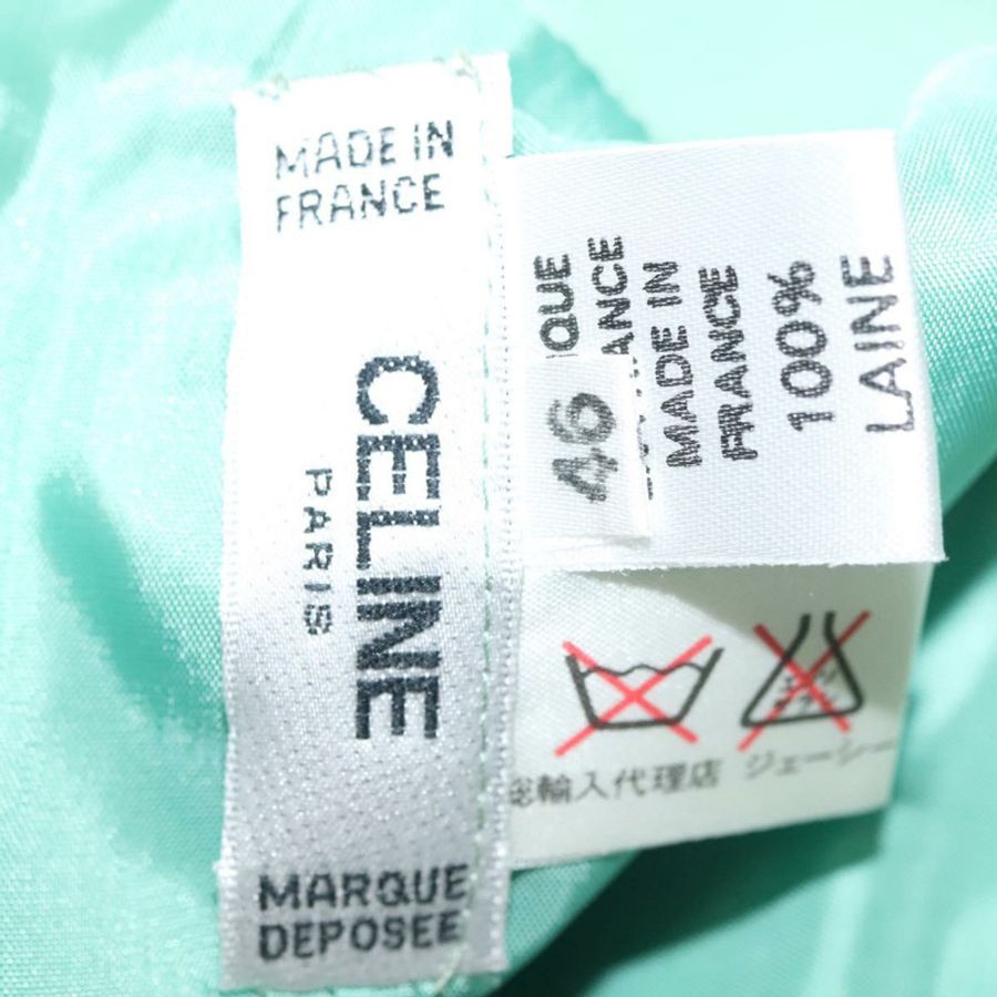 【日本直送】CELINE 綠色羊毛裙 CC Auth 133003M-12