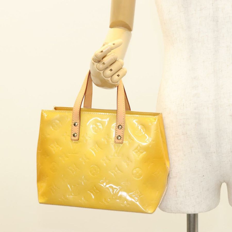 【日本直送】路易威登 Monogram Vernis Reade PM 手提包 米色 M91334 LV 正品 BA2895-21