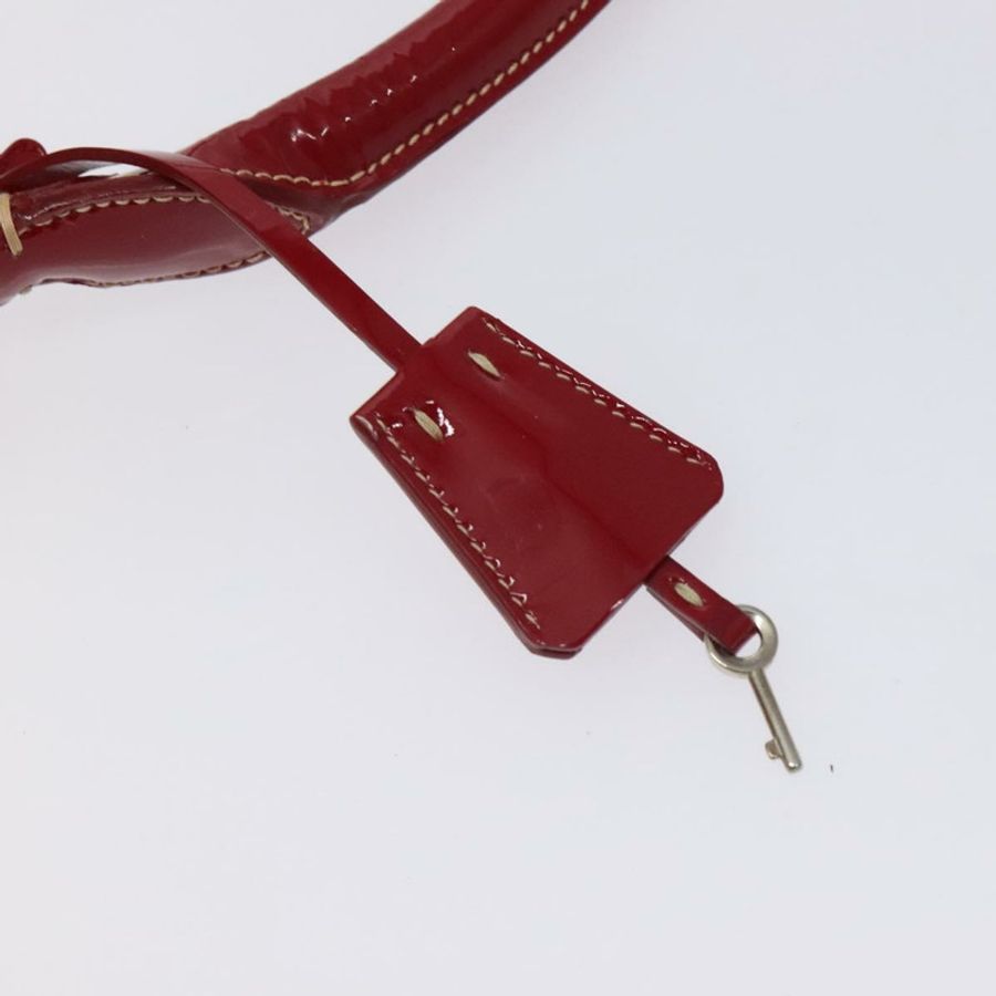 【日本直送】PRADA 手提包 琺瑯紅銀色 正品 BA2814-8
