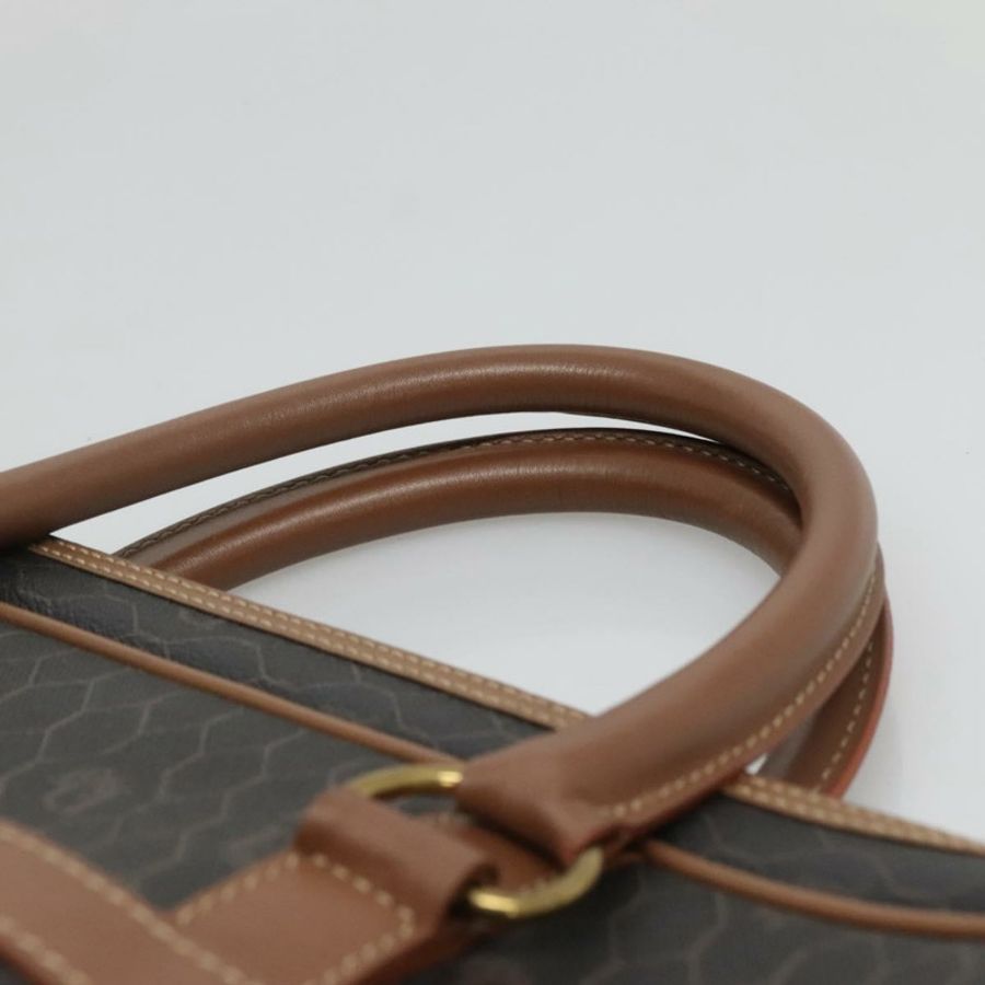 【日本直送】Christian Dior 蜂巢帆布商務包 PVC 黑色金色 正品 BA3097-7