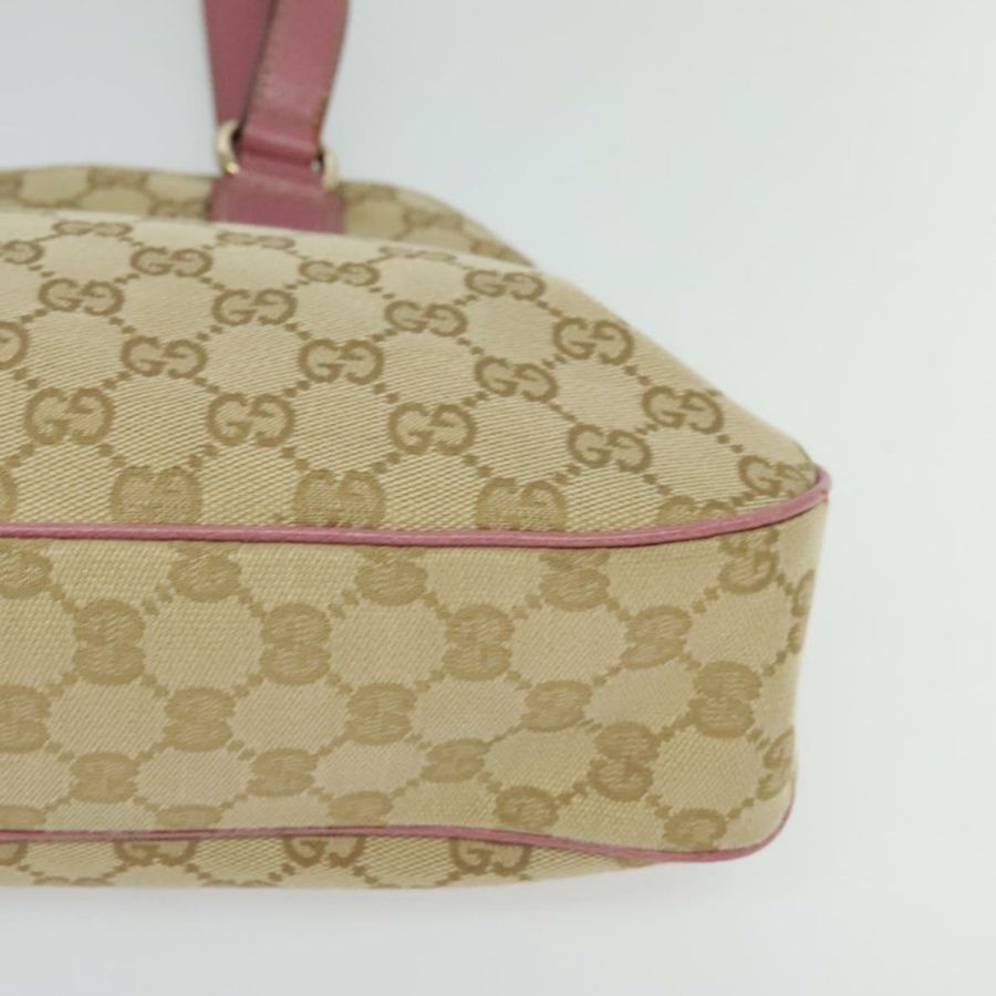 【日本直送】GUCCI GG帆布托特包 金色 米色 粉紅色 163288 正品 ki5792-13