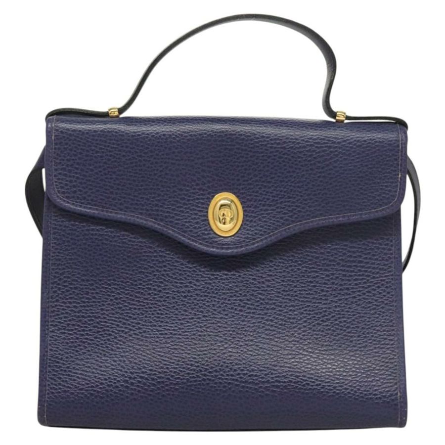 【日本直送】Christian Dior 手提包 皮革 兩用 金色 紫色 灰色 正品 BA3306-12