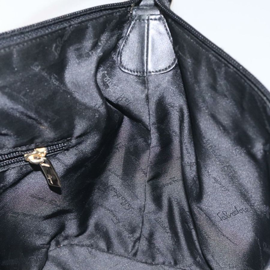 【日本直送】Salvatore Ferragamo 肩背包 黑色 金色 正品 BA3569-17