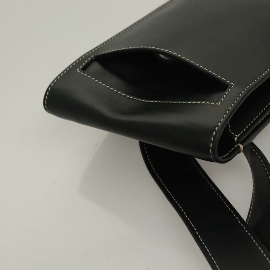 【日本直送】BURBERRY 腰包 皮革 黑色 金色 正品 bs27391-4