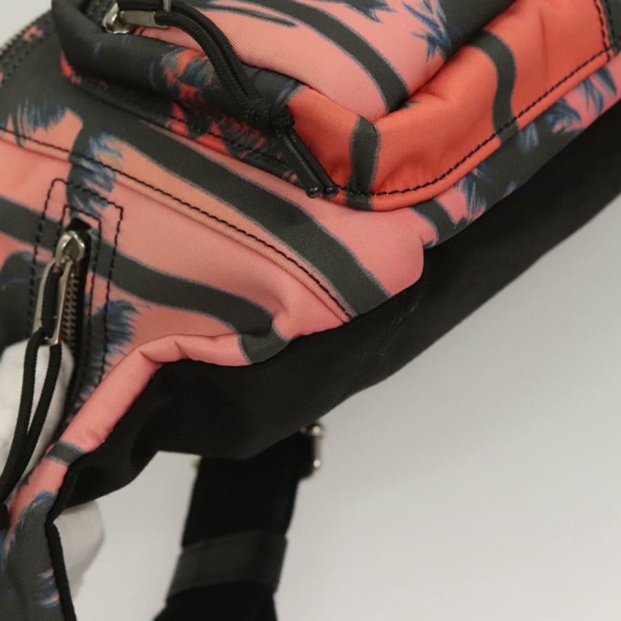 【日本直送】SAINT LAURENT 尼龍粉紅銀色斜背包 Auth bs27374-8