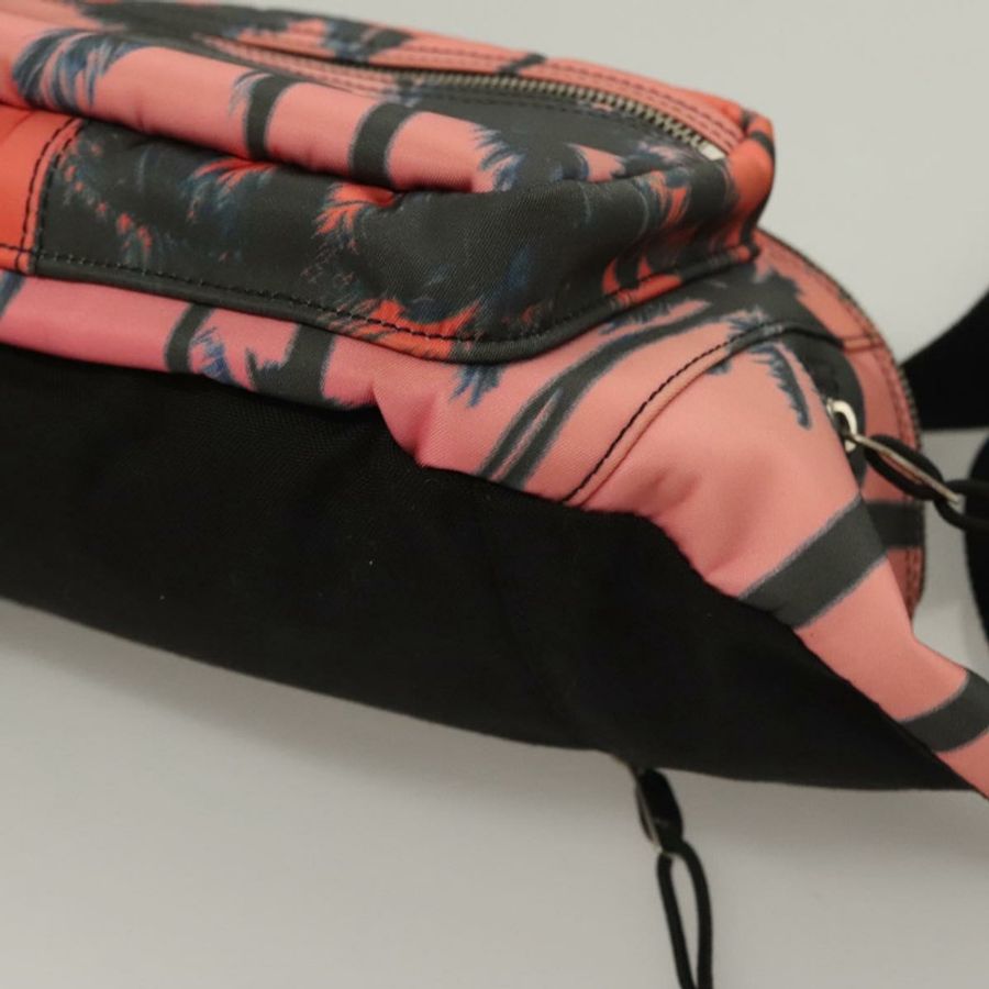 【日本直送】SAINT LAURENT 尼龍粉紅銀色斜背包 Auth bs27374-13